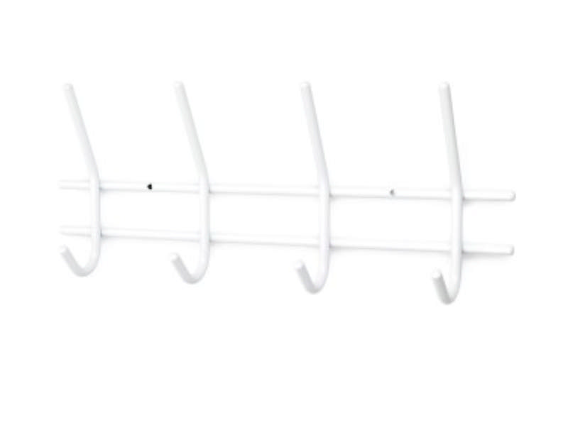 Hakenleiste Merkur 4-Haken Weiß 