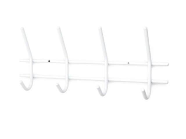 Hakenleiste Merkur 4-Haken Weiß 