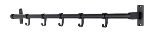 ELEGANTER GARDEROBENSTÄNDER SCHWARZ/SCHWARZ