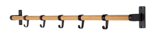 GARDEROBENSTÄNDER ELEGANT SCHWARZ/EICHE