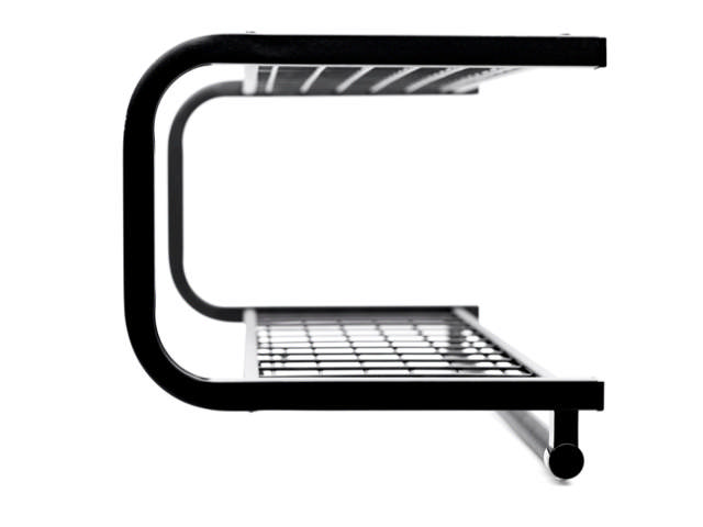 Hutablage 7000 60CM SCHWARZ