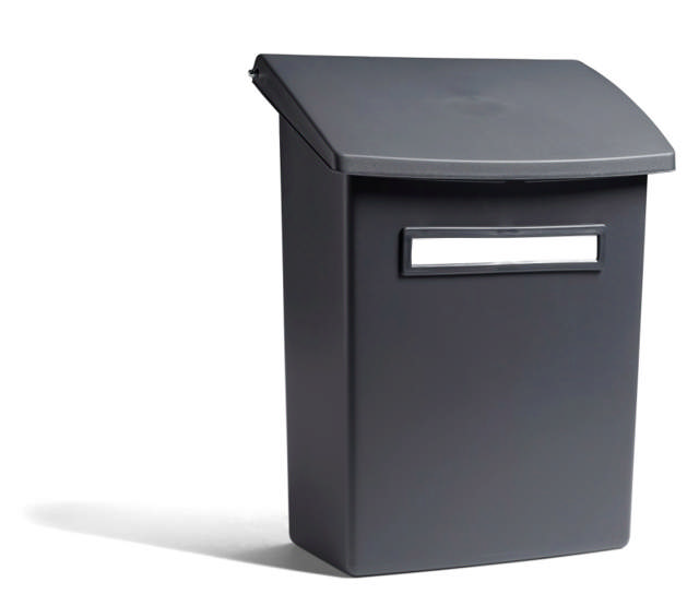 Briefkasten 555, Kunststoff, Dunkelgrau