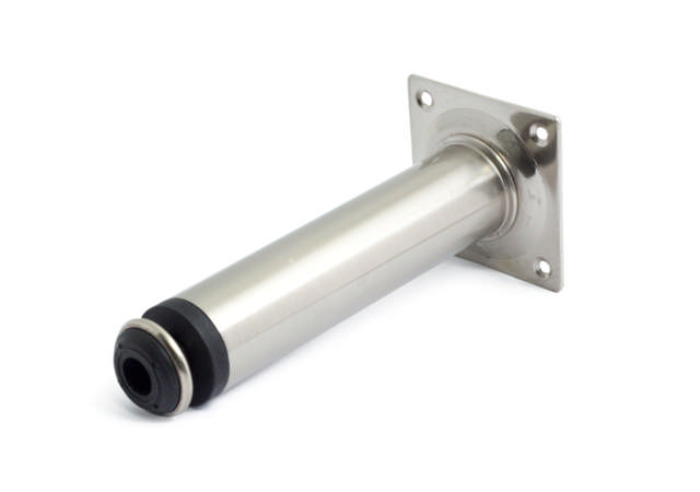 Huthaken 130 mm, weiß, mit weißen Schrauben 