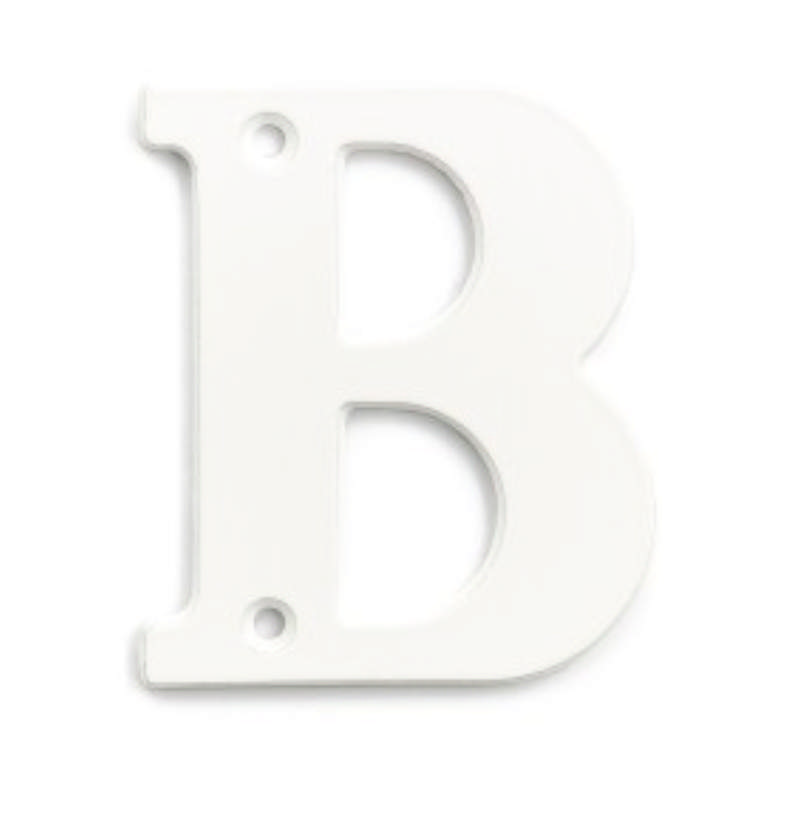 Buchstabe B, weiß, 78 mm **Nicht mehr erhältlich, sobald ausverkauft**