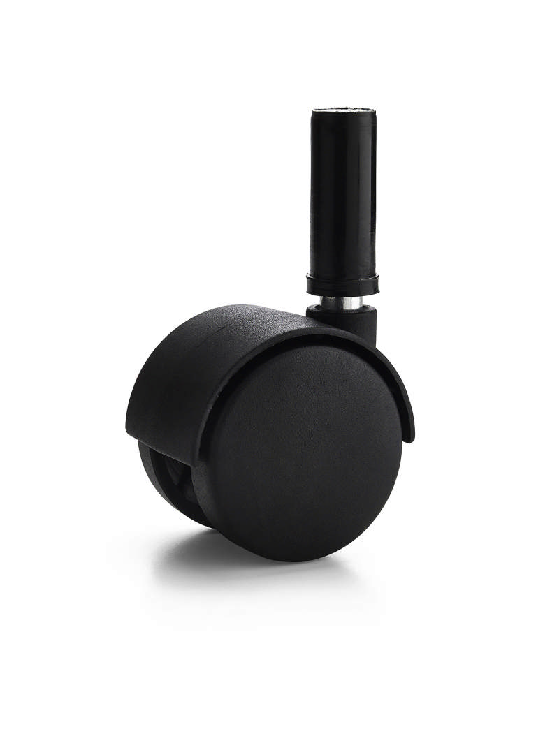 MÖBELRÄDER SCHWARZ, NYLON, 4 STÜCK 