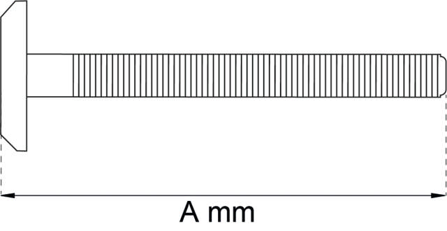 MÖBELSCHRAUBE M6X70MM