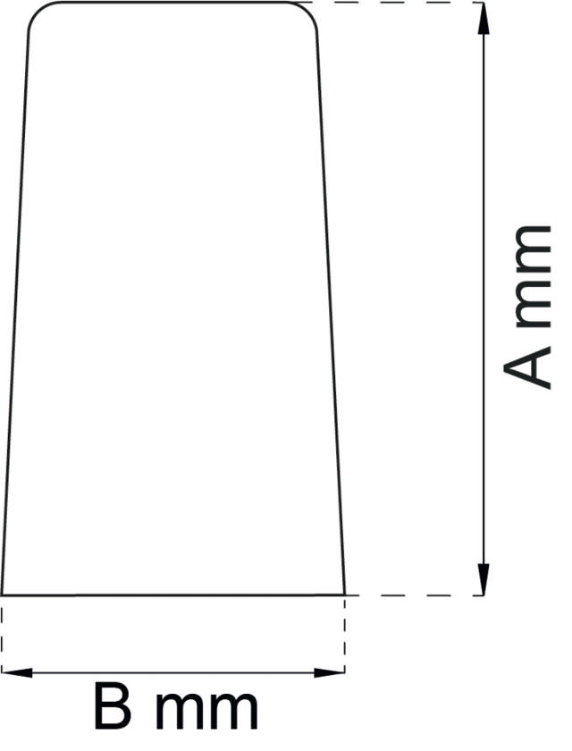 Türdämpfer 65 mm Gummi weiß 