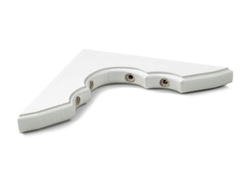 Regalhalterung 250 x 250 mm Kiefer Weiß LP