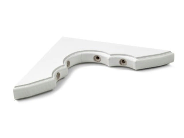 Regalhalterung 250 x 250 mm Kiefer Weiß LP