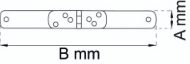 Kellerscharnier 50x225mm Fußbodenheizung