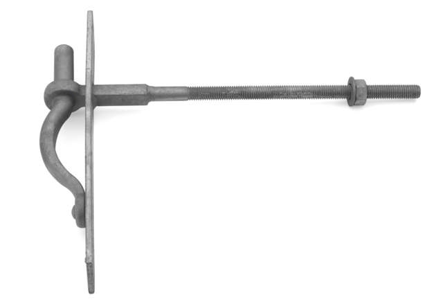 Schraubplatte 13 mm Gewindebohrer feuerverzinkt