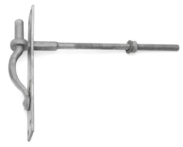 Schraubplatte 16 mm Gewindebohrer feuerverzinkt