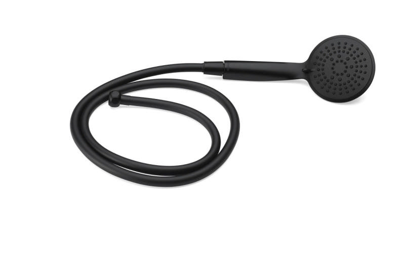 Duschset Dahlia, 3-teilig, Schwarz 