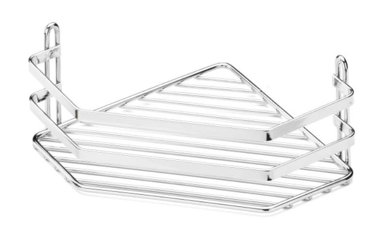 Eckregal Lantana, 1 Ablagefläche, Chrom 