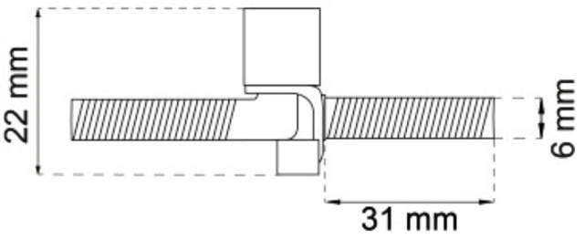 BOHREN FÜR SCHARNIER 6MM GEWINDEBOHRER FORNIK LP