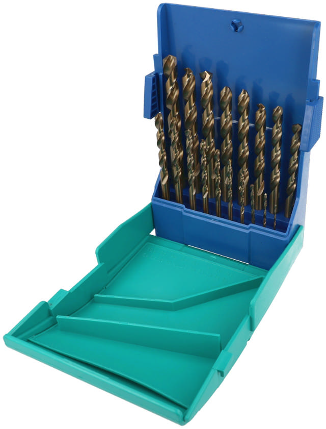 Heller Metallbohrer Kobalt HSS Set Ø1-10mm, 19 Teile