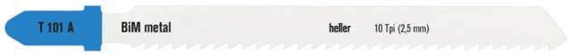 Heller Stichsägeblatt 75 mm T/Metall 2–20 mm, Packung mit 5 Stück. T101A