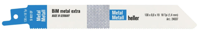 Heller Bajonettsägeblatt T/Metall 1,4x150mm