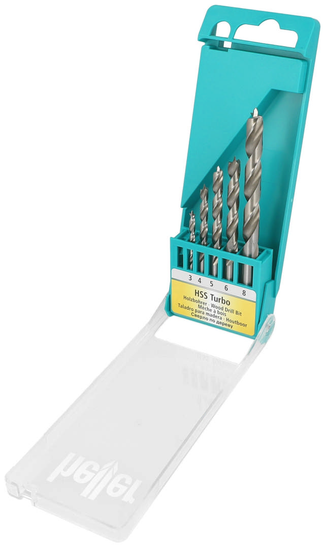 Heller Dübelbohrer für Holzset 3/4/5/6/8mm