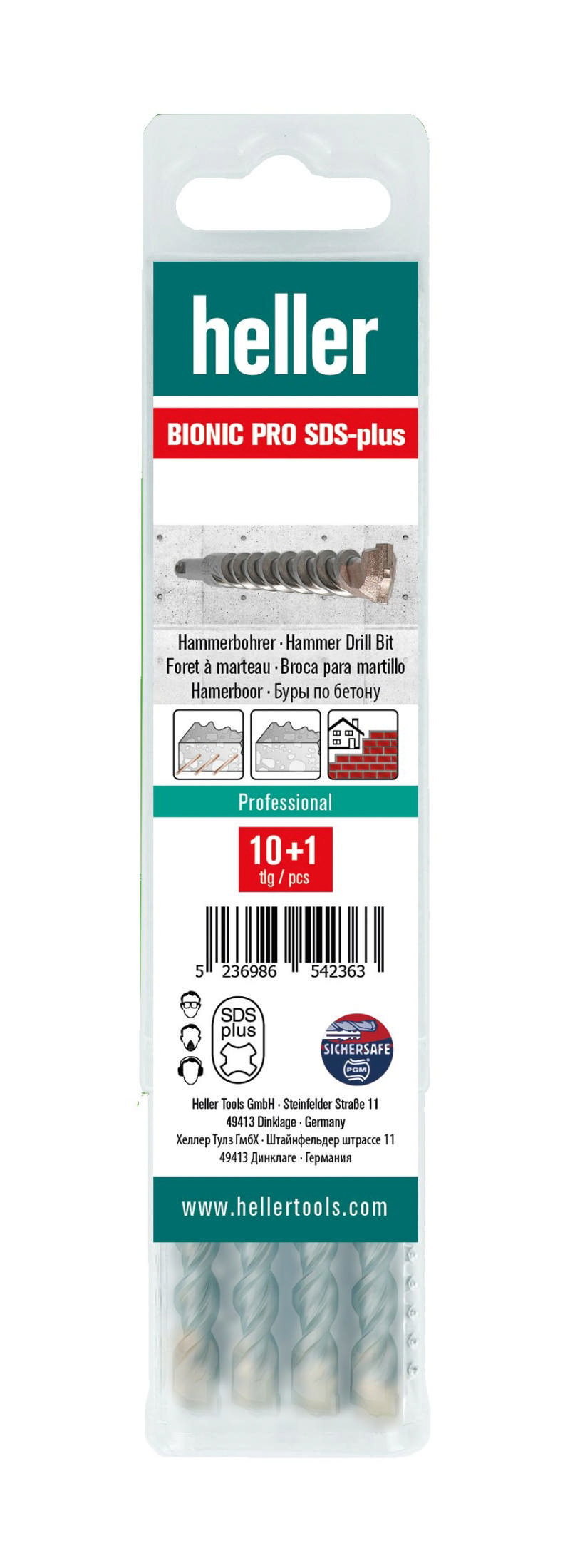 Heller Bohrhammer SDS – 11er Pack