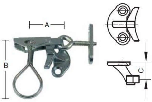 ANSTELLEMPFEHLUNG M.FUSE galvanisch verzinkt, blau