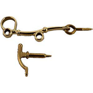 Sturmhaken 415 Messing poliert