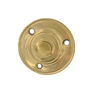 Türklingel 2080, einteilig, Messing, poliert mit Lack, Ø 51 mm