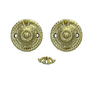 Schlüsselanhänger 1671-T Messing poliert unlackiert Ø45mm