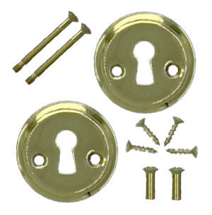 Schlüsselanhänger 1681 Messing Poliert mit Lack CC25 Ø50