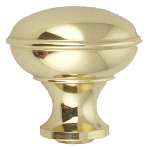 Knauf 1473 Messing poliert ohne Lack 11mm Ø57