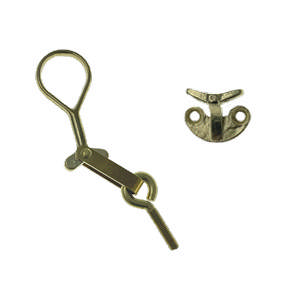 Anverfer 281 Kartenaufhänger M.Platte Öse Messing Poliert Unlackiert 25 mm