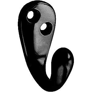 Kleiderhaken 81, schwarz lackiert, 35 mm