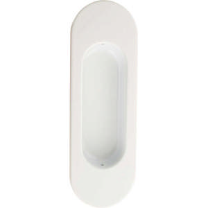 Schiebetürmanschette 3922 Oval Weiß Zamak 36x110/68x26x11mm