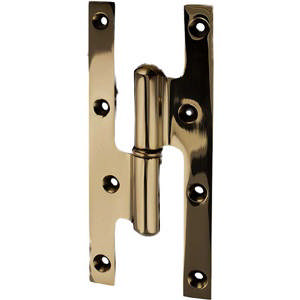 Scharnier 0832 Rechts Messing Poliert Unlackiert 190X80