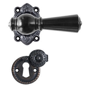 Türgriff Østerbro 670, für ältere Türen, schwarz, oxidiert schwarz