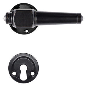 Türgriff Svanemølle 671 mit Durchgangsschrauben (1770A) Schwarz