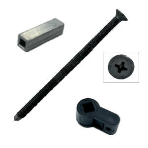 Blindschild-Set 1975 Plan mit M4-Schraube + Holzschraube cc38 Messing poliert ohne Lack Ø50