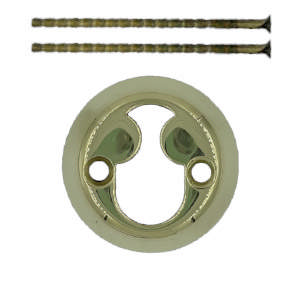 Zylinderring Rokoko Messing poliert ohne Lack 11mm Ø50