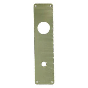 Langes Schild LA60 GC f/cup Assa cc105 Messing poliert ohne Lack Ø15 60x250x2mm