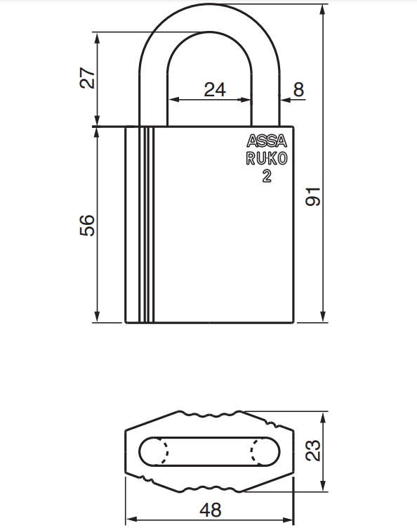Ruko Vorhängeschloss 2640