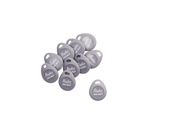 Tumbler Schlüsselanhänger 4k Mifare Grau