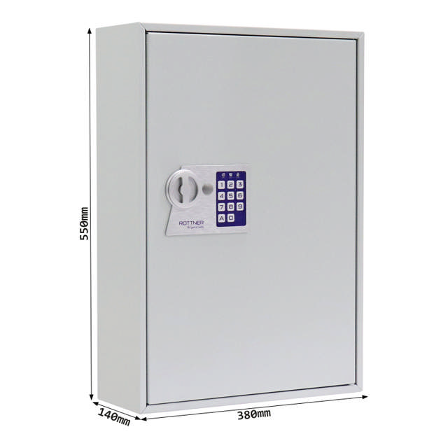 Rottner nøgleskab m. el-kodelås, 150 kroge