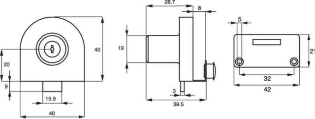 Siso Glasschloss 918 t/einzeln Einzelstück