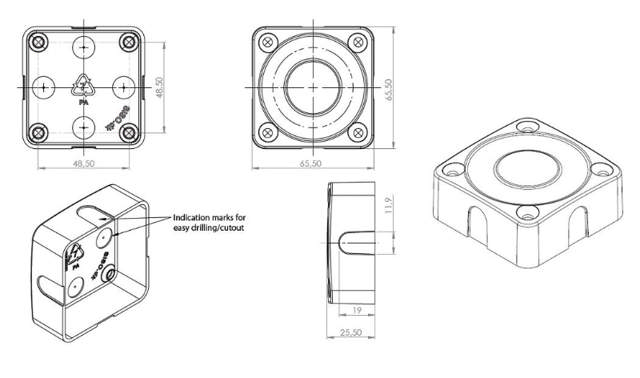 Siso-Abdeckung für Mifare1-Schrankschloss